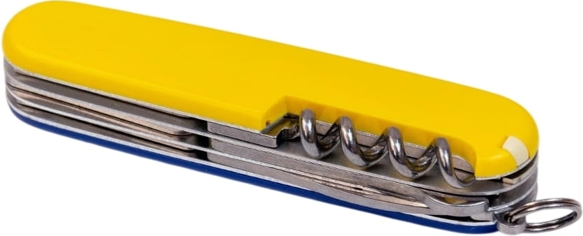 Нож Victorinox Climber Ukraine 91мм, 14функ, син-желт (Vx13703.2.8) фото4