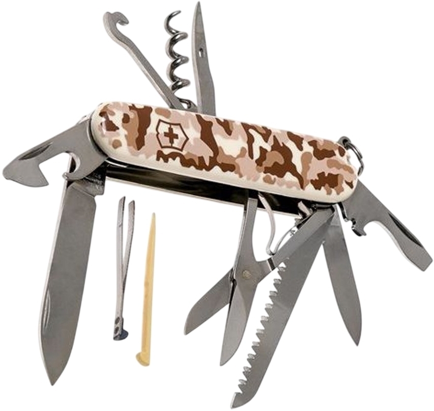 Нож Victorinox Huntsman 91мм, 15функ, беж.камуфляж (Vx13713.941) фото2