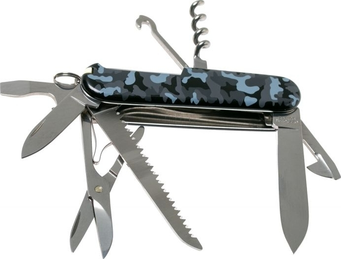 Нож Victorinox Huntsman 91мм,15функ,син.камуфляж (Vx13713.942) фото3