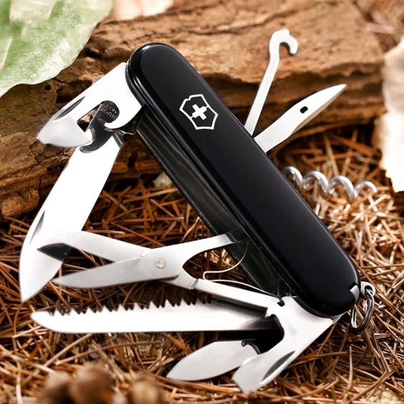 Нож Victorinox Huntsman 91мм, 15функ, черный (Vx13713.3) фото