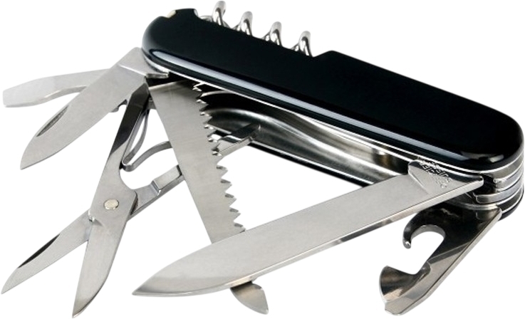 Нож Victorinox Huntsman 91мм, 15функ, черный (Vx13713.3) фото