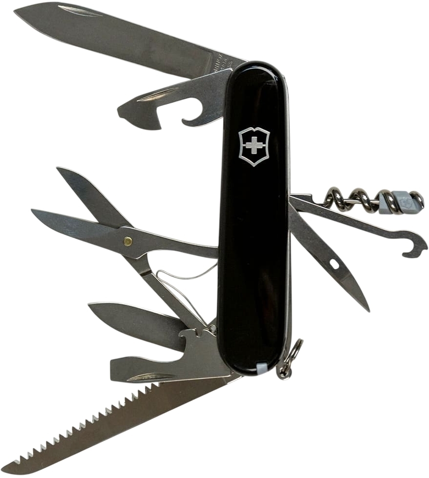 Нож Victorinox Huntsman 91мм, 18функ, черный (Vx13715.3) фото