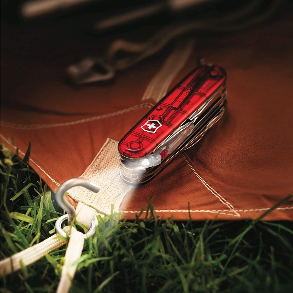 Нож Victorinox Huntsman Lite 91мм, 21функ, красный прозрачный (Vx17915.T) фото5