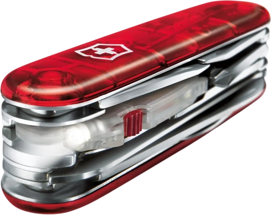 Нож Victorinox Huntsman Lite 91мм, 21функ, красный прозрачный (Vx17915.T) фото3