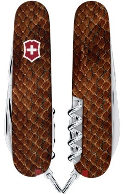 Ніж Victorinox Spartan Design 91мм,13функ ,Принт Шкіра кобри (Vx13603_R2210pk) фото2