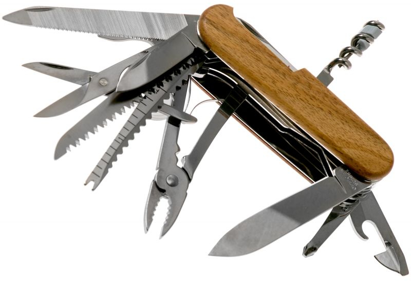 Нож Victorinox Swisschamp Wood 91мм,29функ,орех (Vx16791.63) фото3