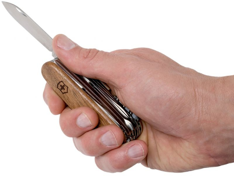Нож Victorinox Swisschamp Wood 91мм,29функ,орех (Vx16791.63) фото6