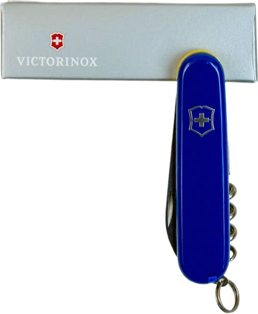 Нож Victorinox Waiter Ukraine 84мм, 9функ, син-желт (Vx03303.2.8) фото9