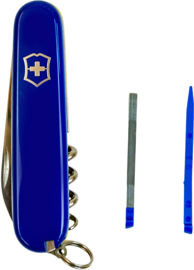 Нож Victorinox Waiter Ukraine 84мм, 9функ, син-желт (Vx03303.2.8) фото8