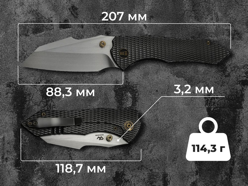 Ніж Weknife High-Fin XL (WE24010-6) фото13