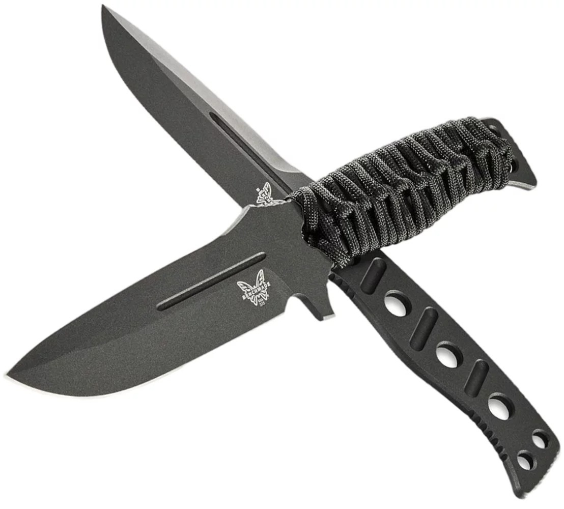 Нож Benchmade Sibert Adamas, фикс, паракорд, черный (375BK-1) (375BK-1) фото