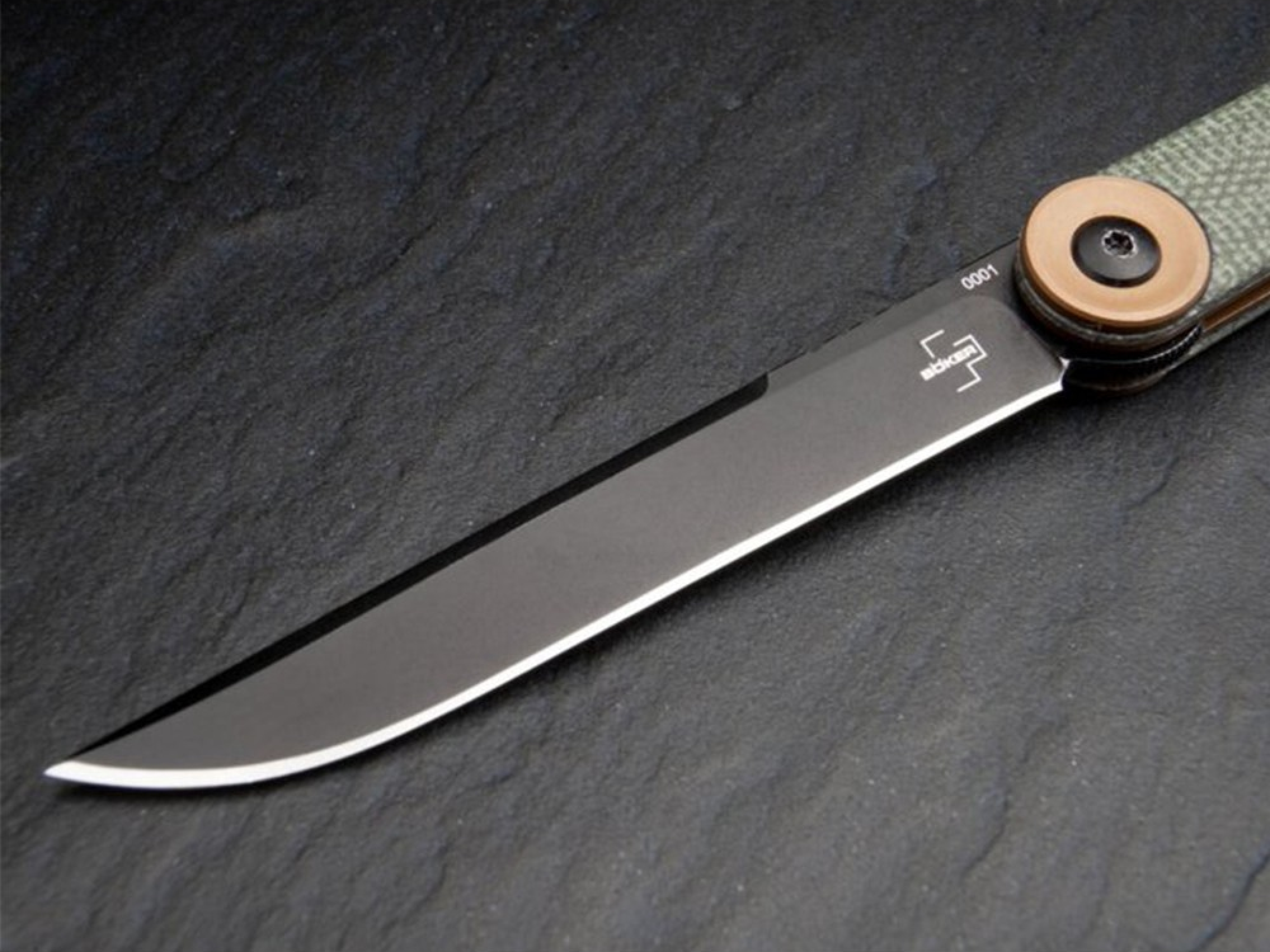 Ніж Boker Plus Kaizen, Micarta green (01BO391) фото4