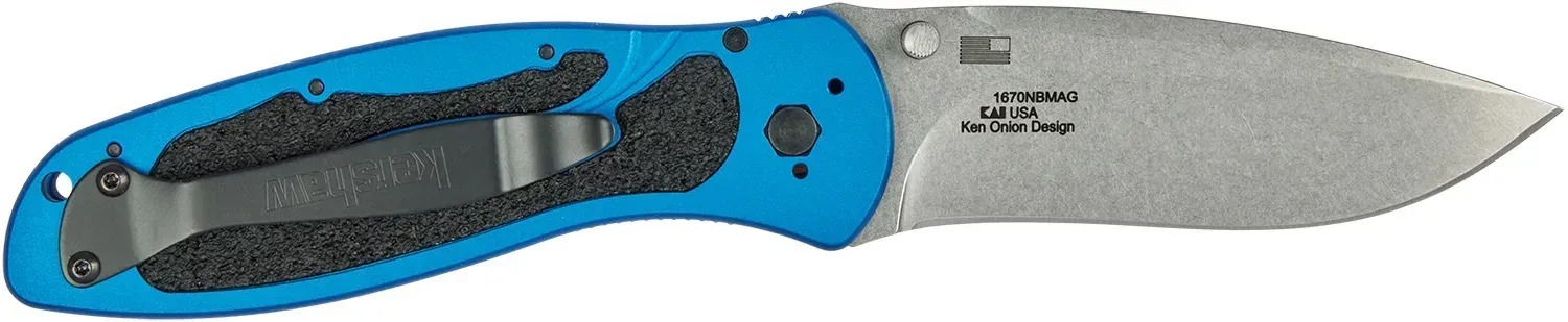 Ніж Kershaw Blur Stonewash, blue (1670NBMAG) фото