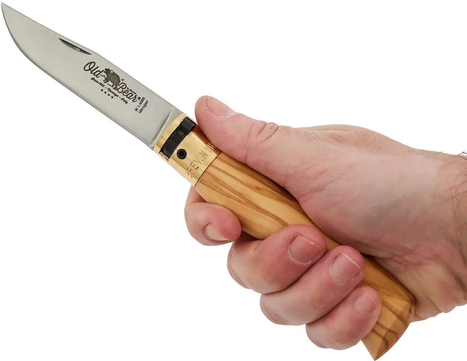 Нож Old Bear Classic M, 420 steel, Olive wood (9307/19_LU) фото