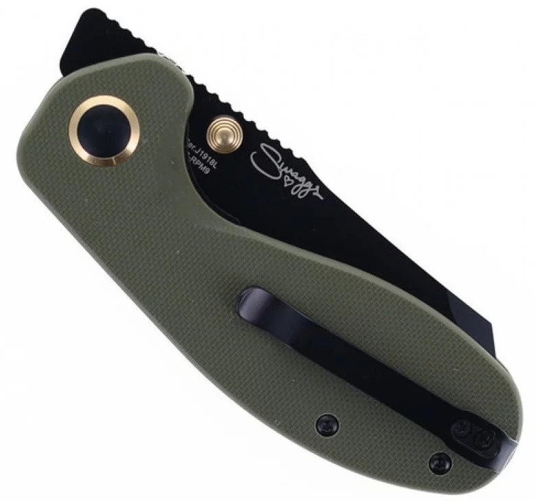 Ніж CJRB Maileah L Black Blade, AR-RPM9 Steel, G10 green (J1918L-BGN) фото4