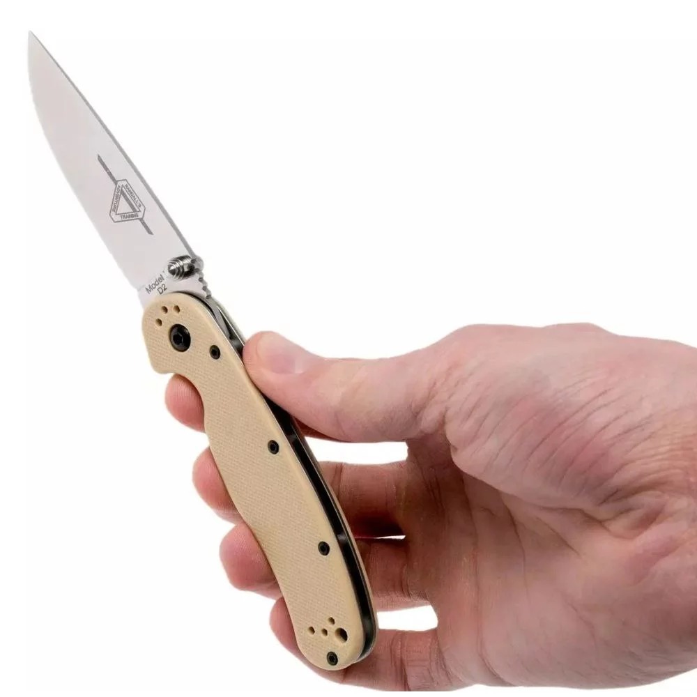 Нож Ontario Knife RAT II Linerlock D2 Desert Tan (ON8828DT) фото