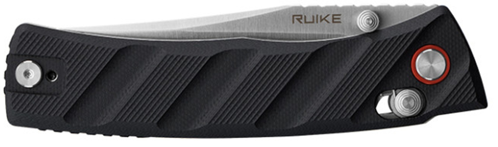Ніж складаний кишеньковий Ruike (7.9 см) 14C28N / G10 чорний (P856-B) фото4