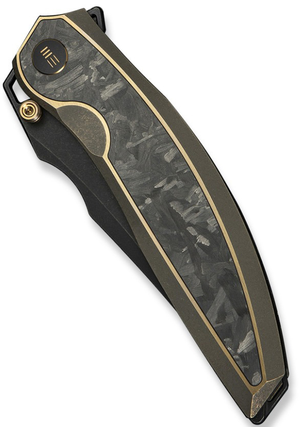 Нож складной охотничий Weknife Quinseris (100,1 см) Bohler M390/Titanium бронзовый (WE23093-2) фото7
