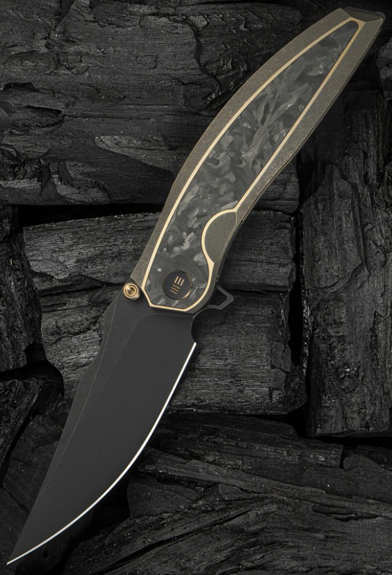 Нож складной охотничий Weknife Quinseris (100,1 см) Bohler M390/Titanium бронзовый (WE23093-2) фото11