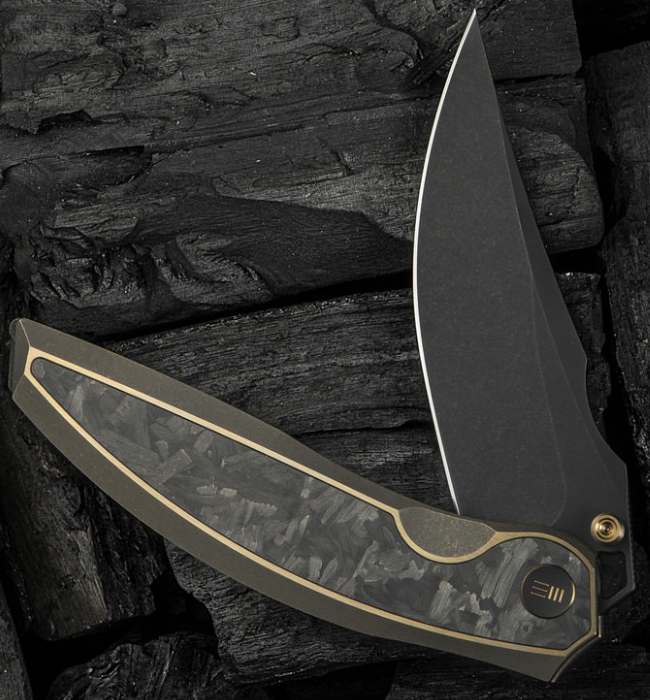 Нож складной охотничий Weknife Quinseris (100,1 см) Bohler M390/Titanium бронзовый (WE23093-2) фото14