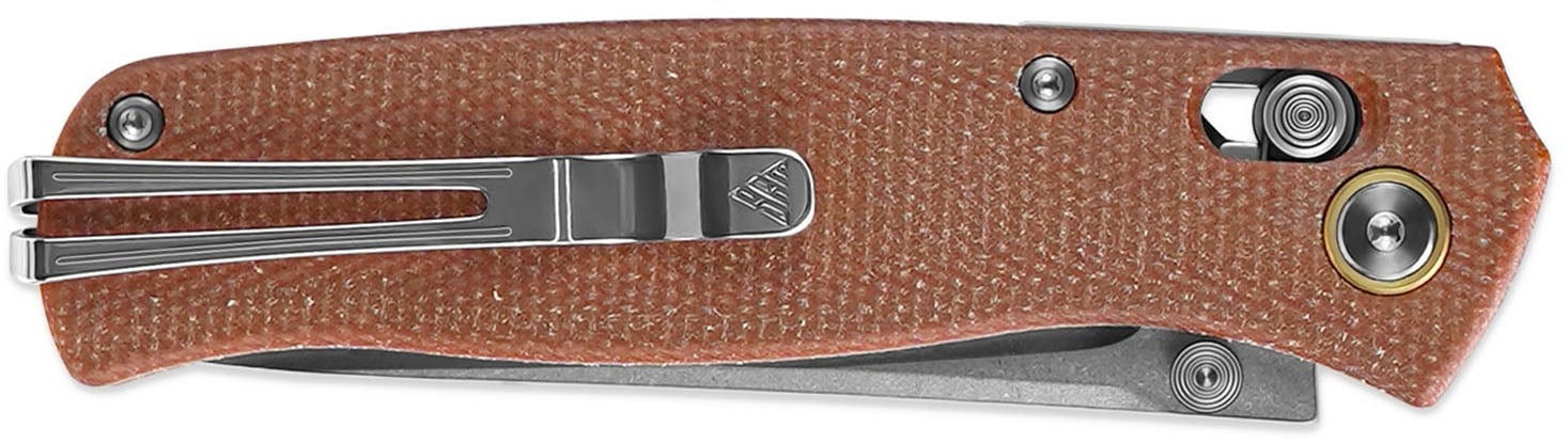 Нож складной туристический SRM Medal (8.2 см) 10Cr/Micarta коричневый (255L-MN) фото2