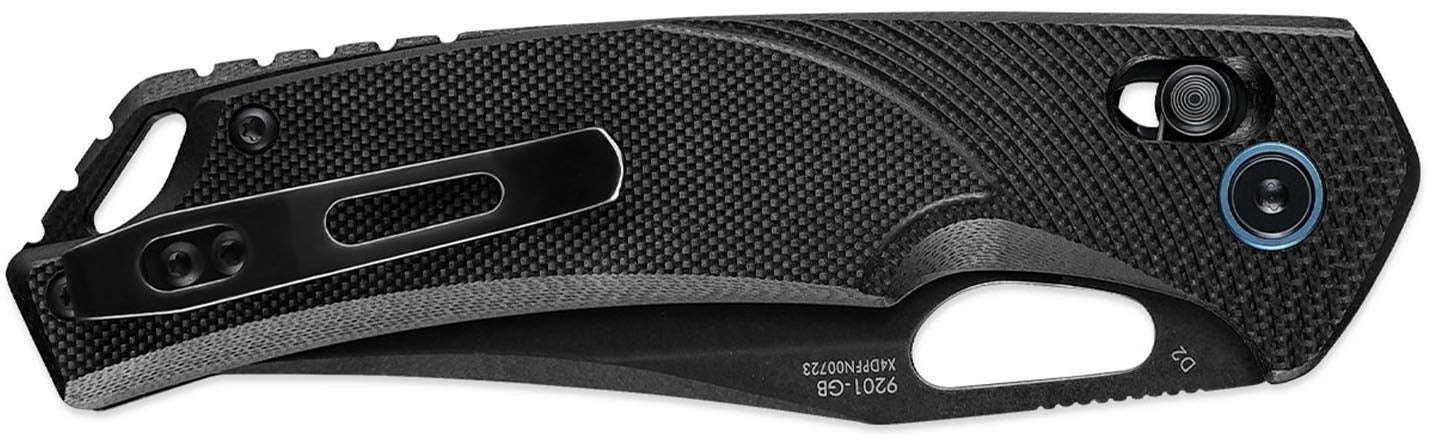 Ніж складаний туристичний SRM Retriever (9 см) D2 / G10 чорний (9201-GB) фото2