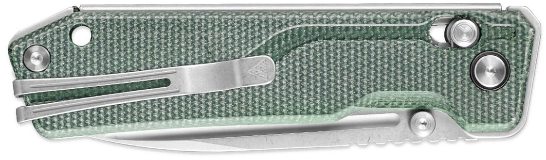 Ніж складаний туристичний SRM Rubik (8.7 см) 14C28N / Micarta зелений (7228B-MG) фото2