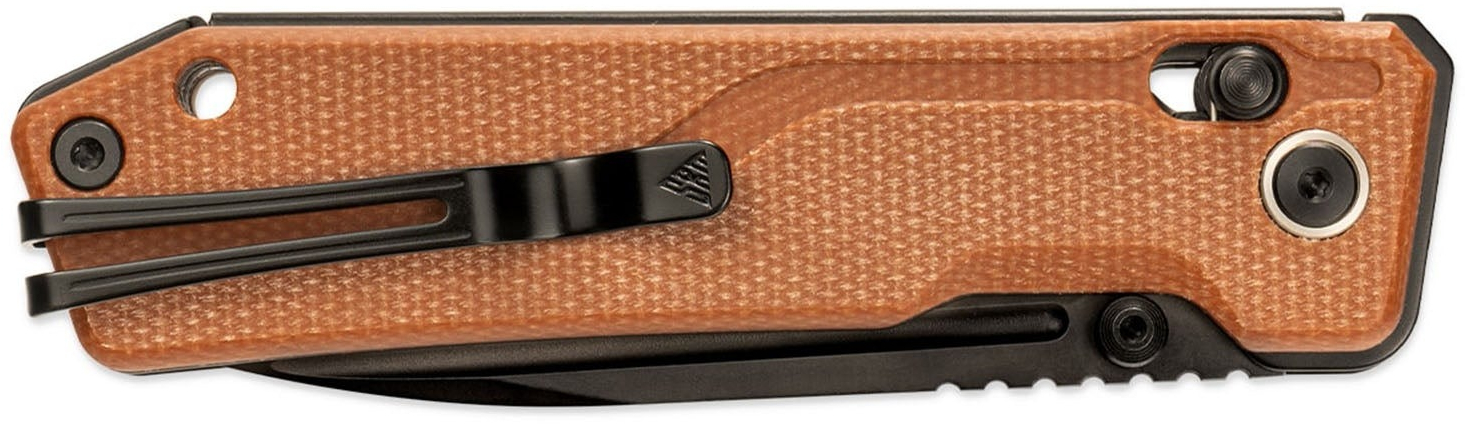 Нож складной туристический SRM Rubik (8.7 см) 140Cr / Micarta коричневый (7228B-MN2) фото2