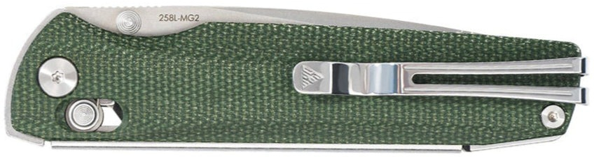 Ніж складаний туристичний SRM Terrier (9.3 см) 140Cr / Micarta зелений (258L-MG2) фото2