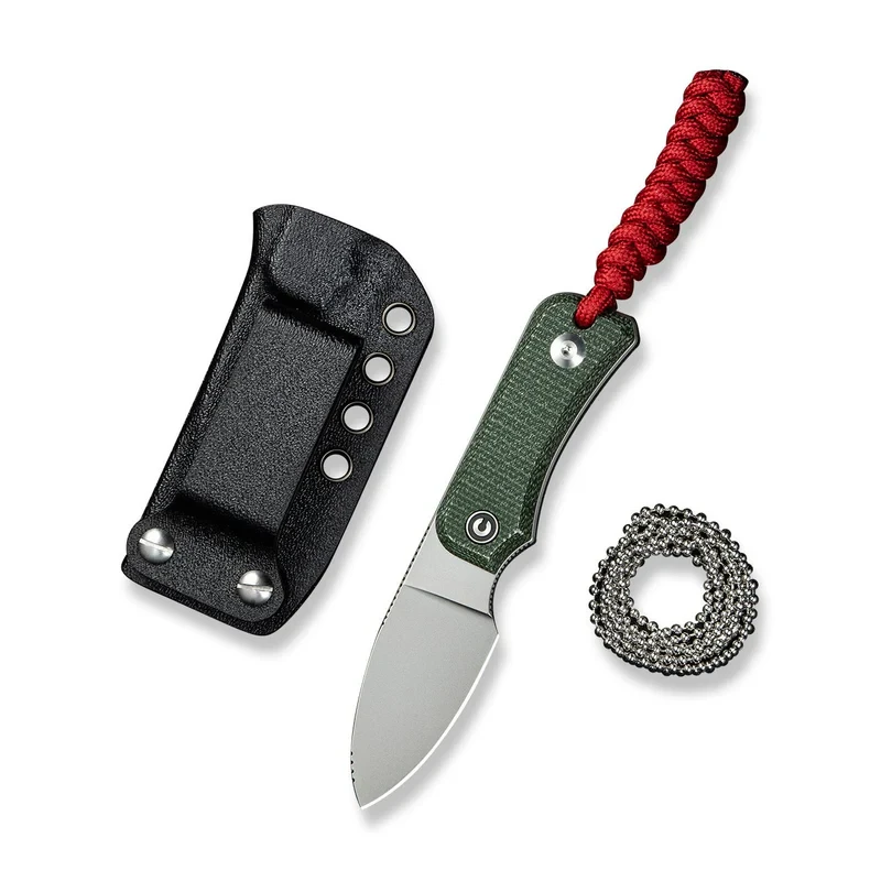 Нож фиксированный тактический Civivi Baby Banter (6,1 см) Nitro-V / Micarta темно-зеленый (C23045-2) фото2