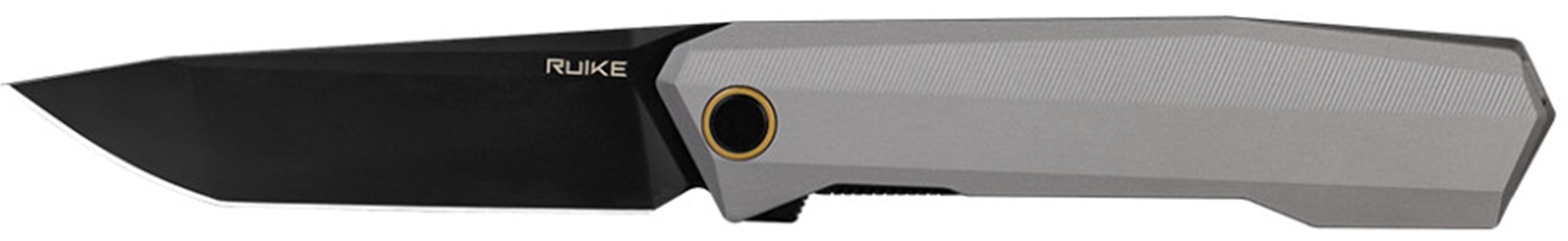 Ніж складаний туристичний Ruike (9.2 см) 14C28N / Aluminum сірий (P166-AK) фото