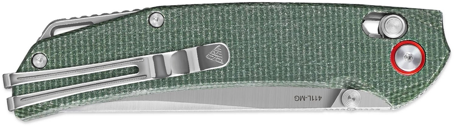 Ніж складаний туристичний SRM Asika (8.8 см) 14C28N / Micarta зелений (411L-MG) фото2