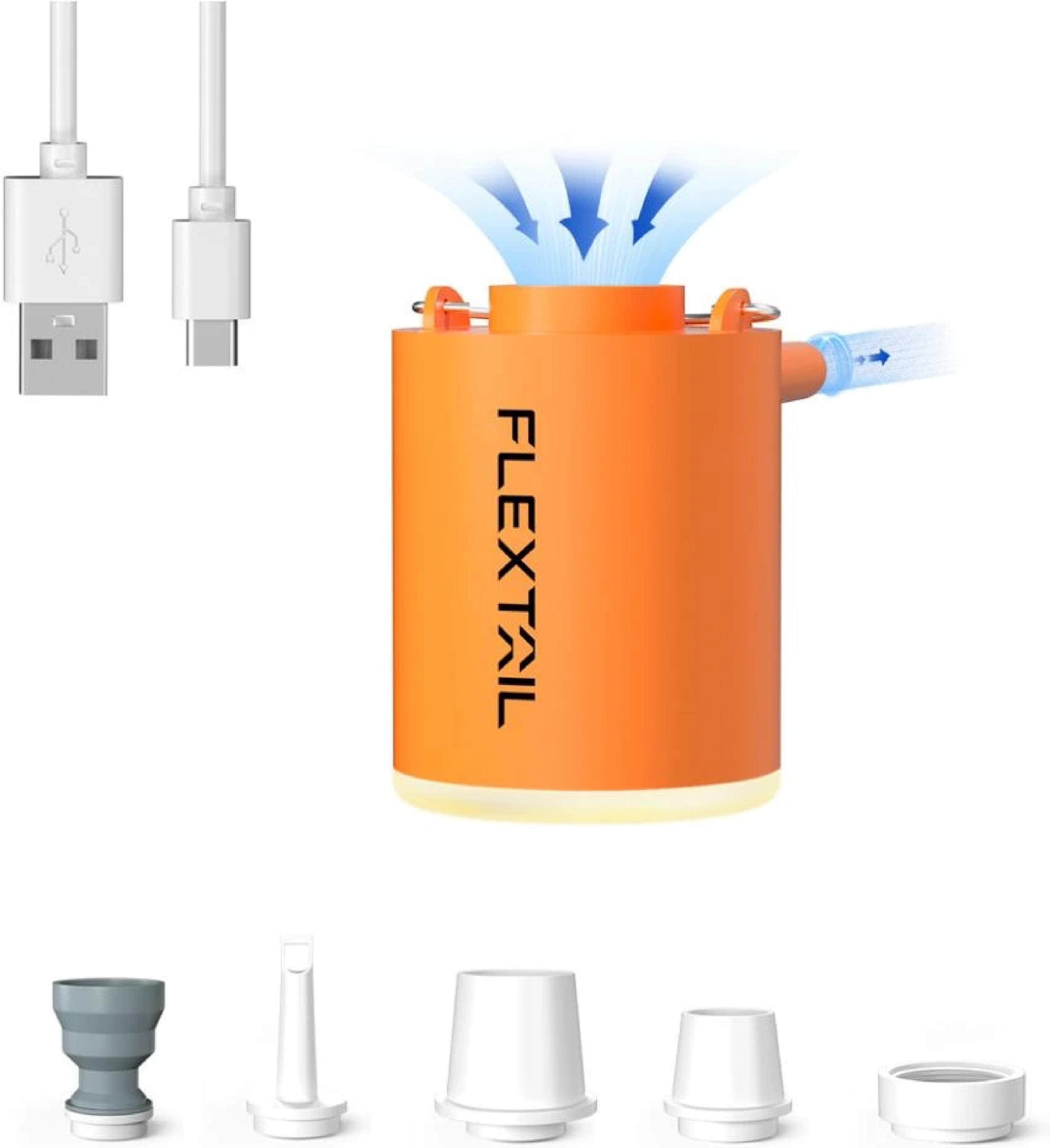 Насос-фонарь кемпинговый Flextail Tiny Pump Х, оранжевый (6975755964379) фото5