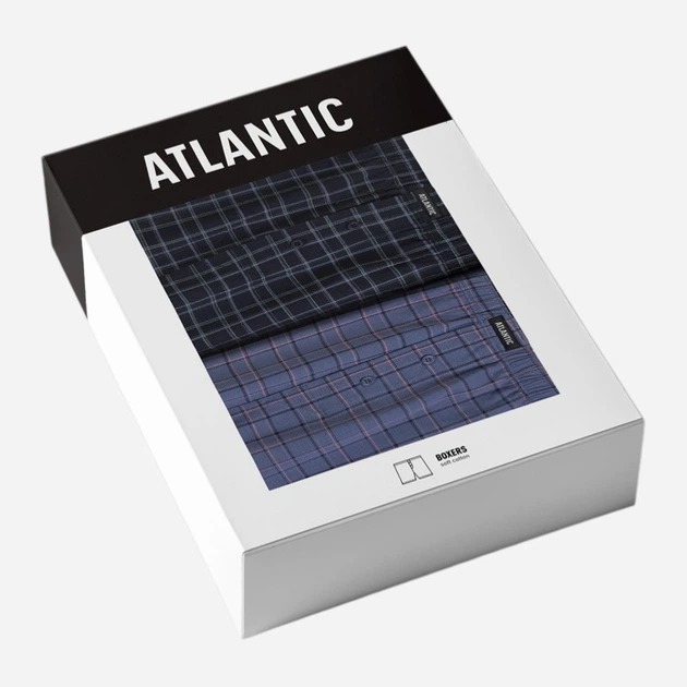 Набор трусов - боксеров мужских Atlantic 2MBX - 091 2XL 2 шт синие фото6