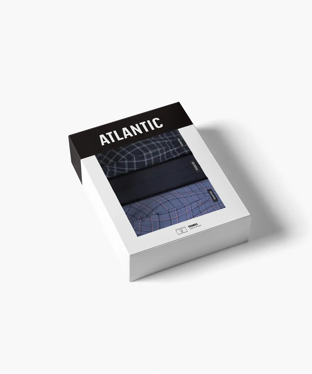 Набор трусов - боксеров мужских Atlantic 3MH - 234 M 3 шт синие фото6