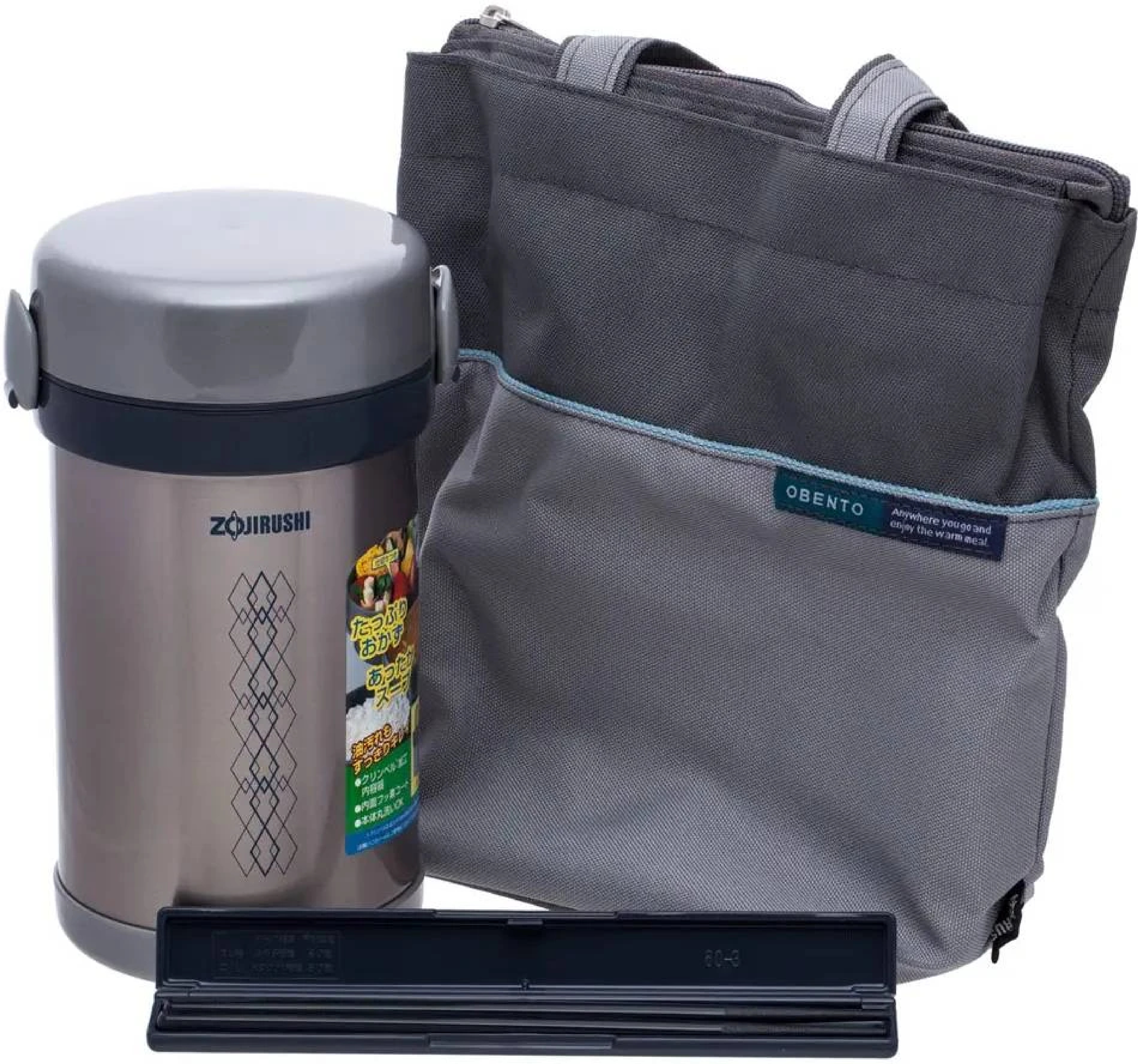 Набор для ланча Zojirushi стальной (SL-NC09ST) фото