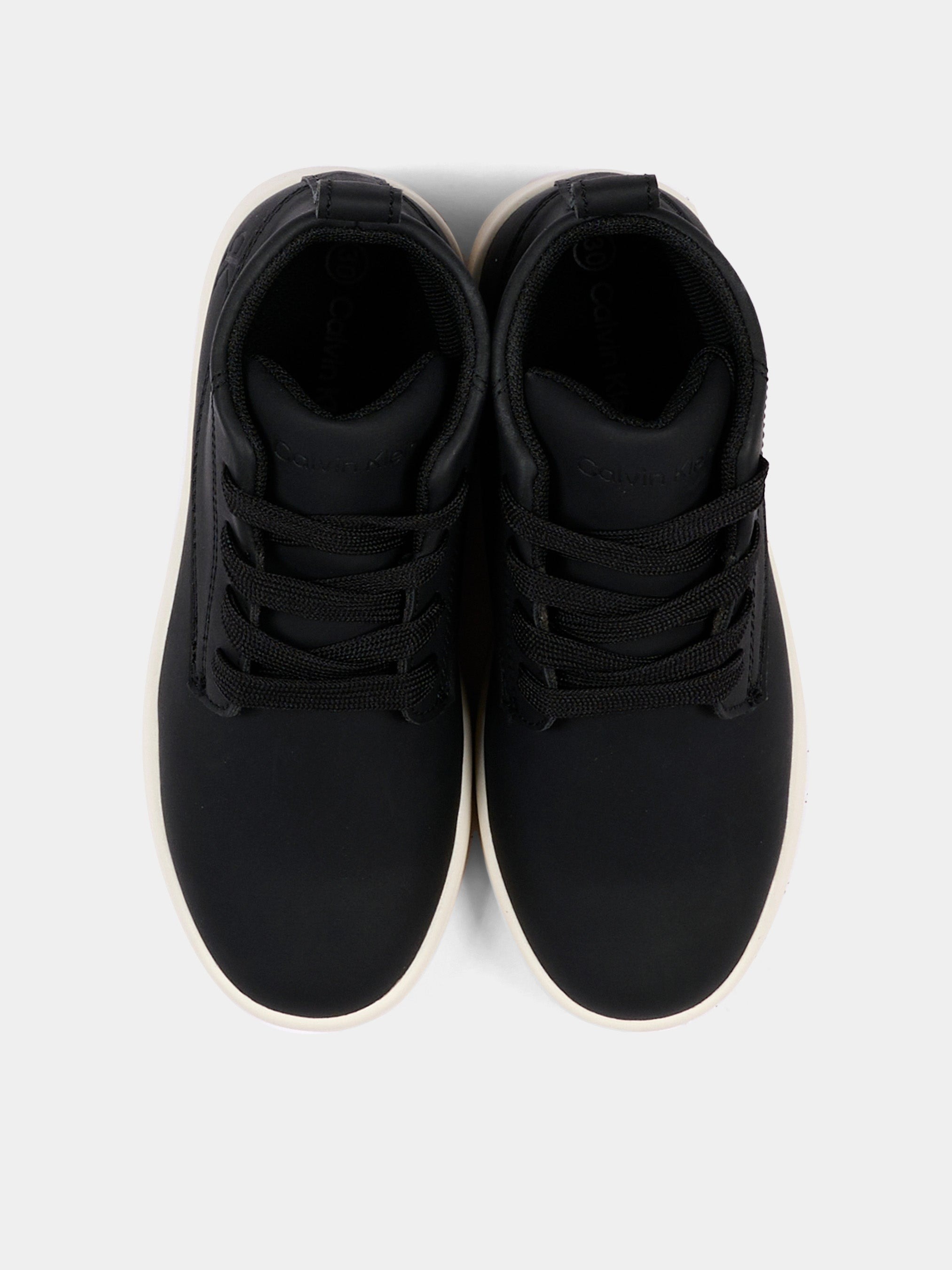 Кеды детские Calvin klein Mid Lace-Up Shoe V3X4-83458-0315999 39 черные фото4