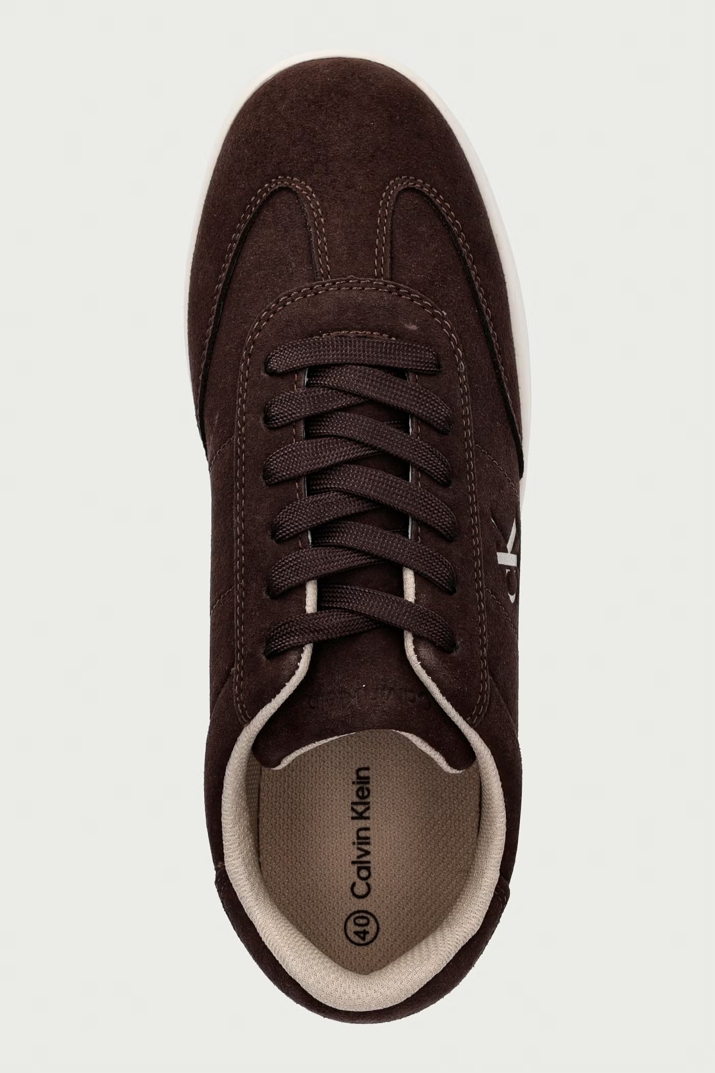Кеды Calvin klein Low Cut Lace-Up Sneaker V3X9-83454-0315525 40 темно-коричневые фото4