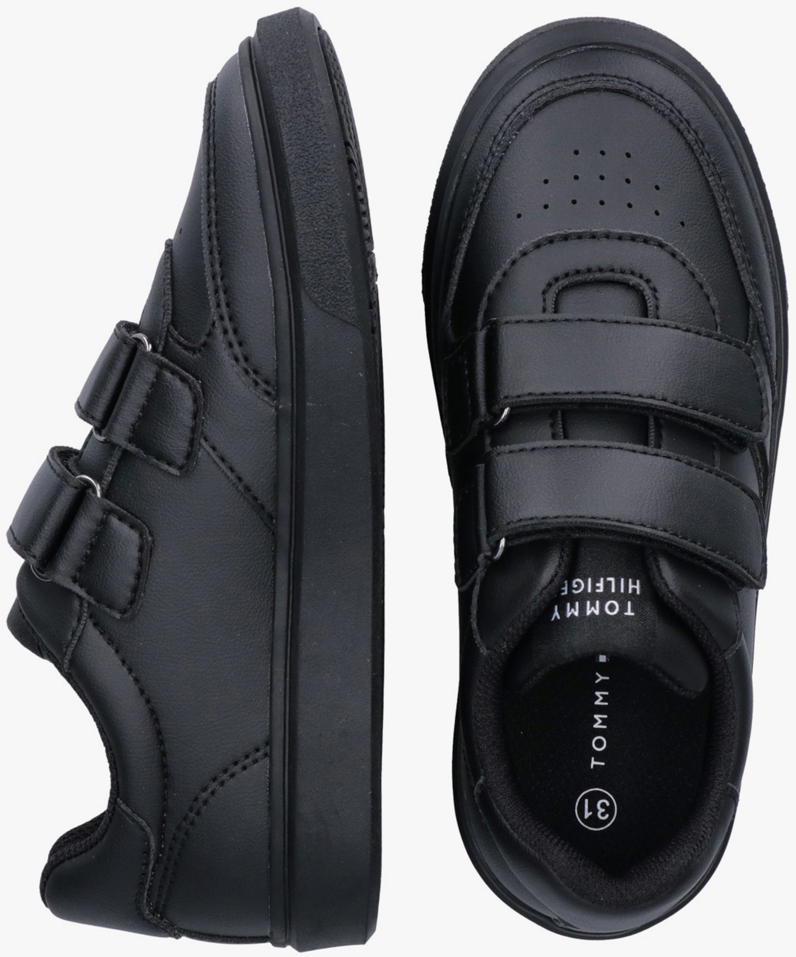 Кеды детские Tommy Hilfiger Low Cut Velcro T3X9-35240-1355999 32 черные фото4