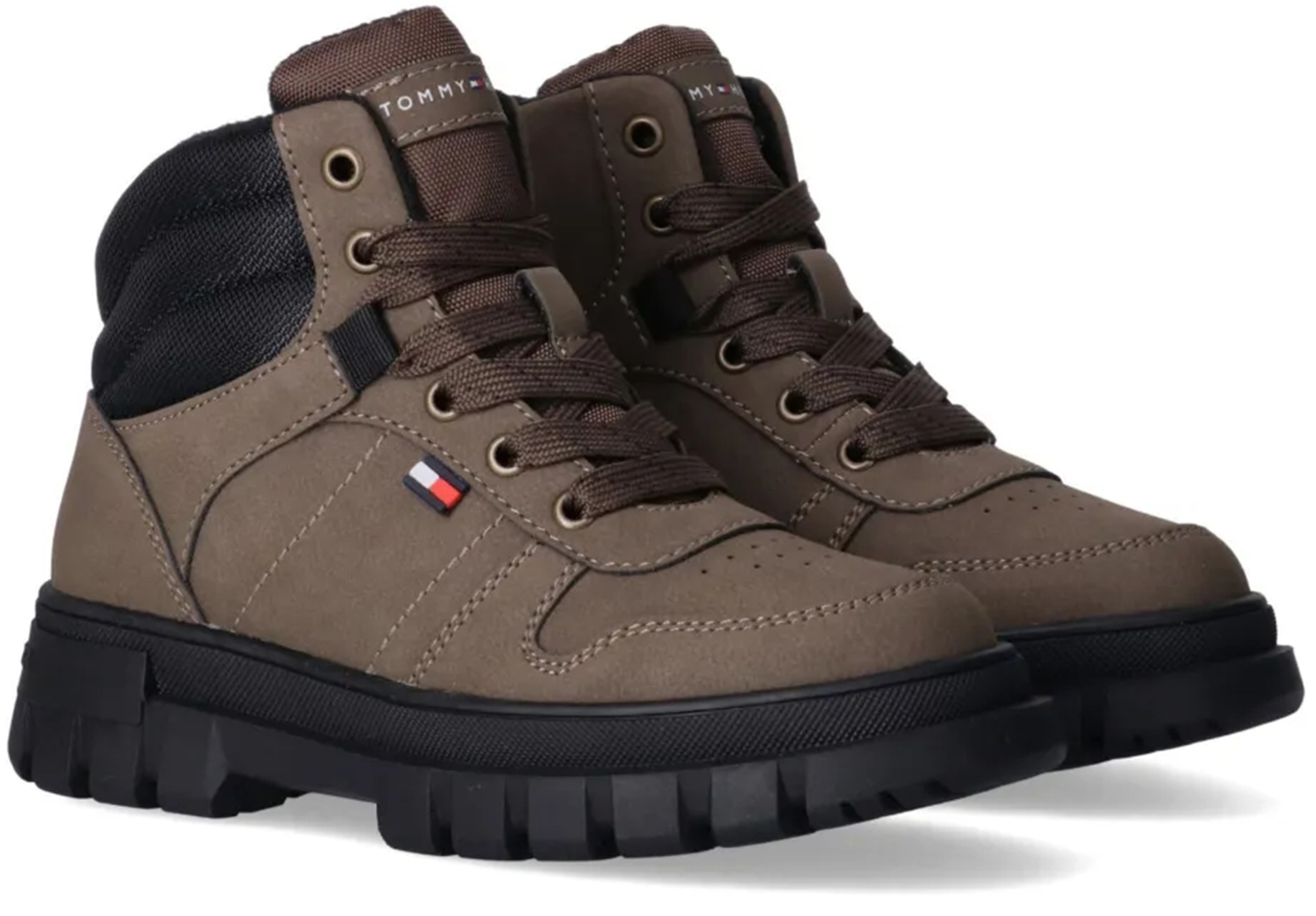 Ботинки Tommy Hilfiger Lace-Up Bootie Mud T3X5-35292-0316X729 37 темно-коричневые фото3