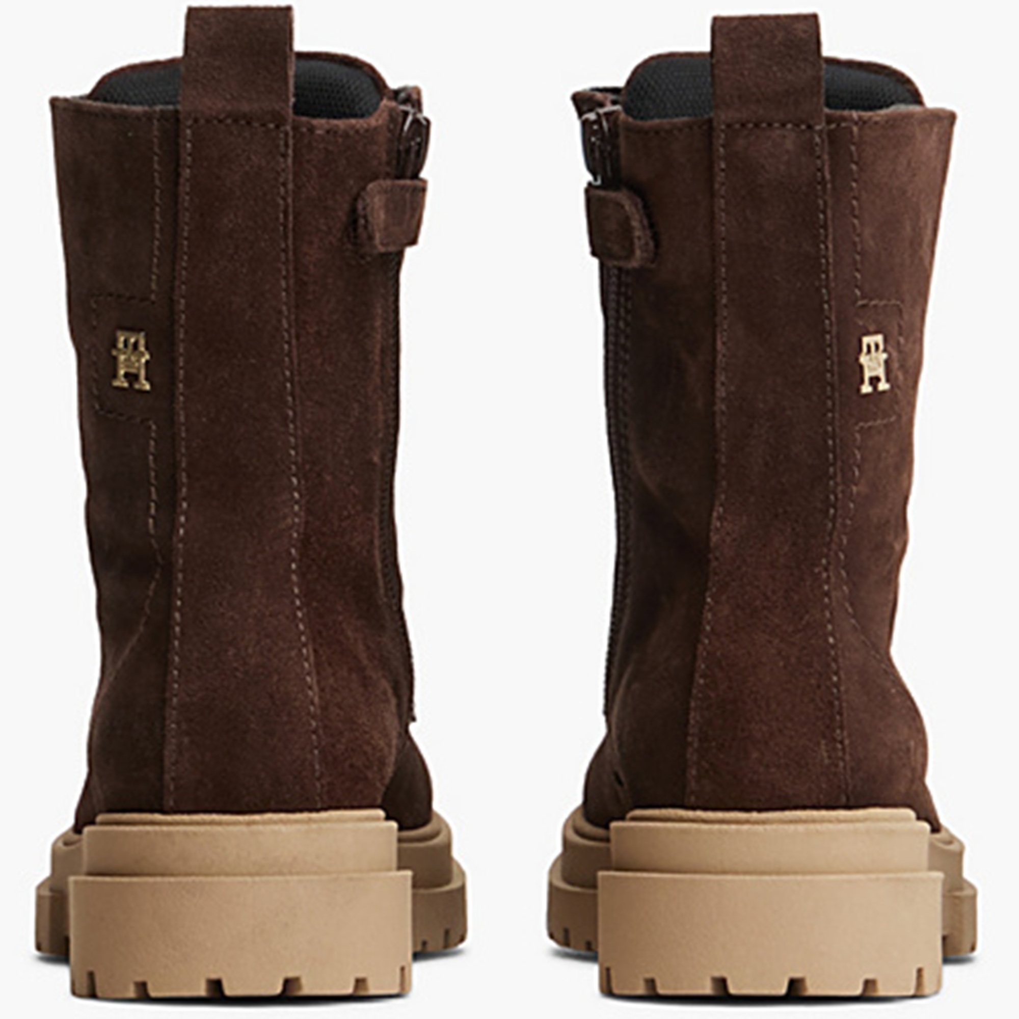 Ботинки для девочек Tommy Hilfiger Lace-Up Bootie T4A5-35172-1429525 40 темно-коричневые фото3