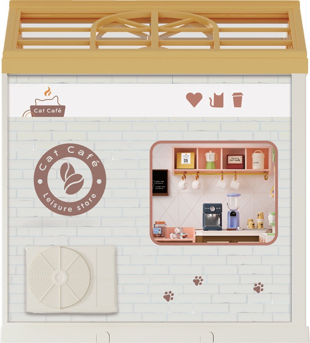 Конструктор-румбокс Mini House серии Интерьер – Котокафе (свет) (8007) фото5