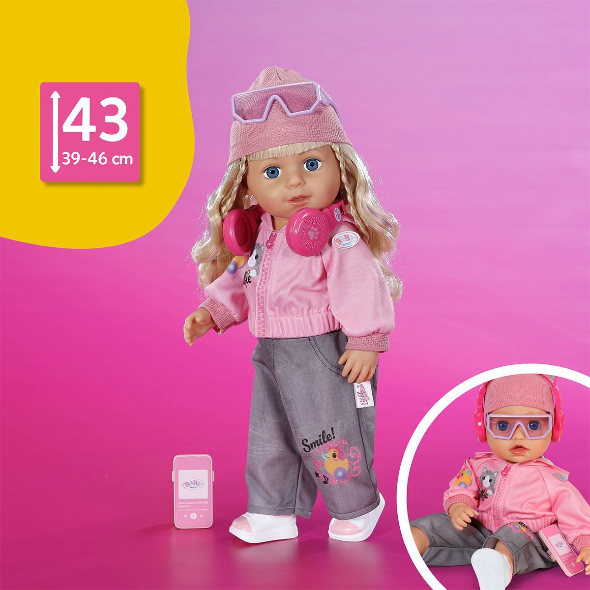 Набор одежды и аксессуаров для куклы Baby Born – Крутая девочка (840009) фото