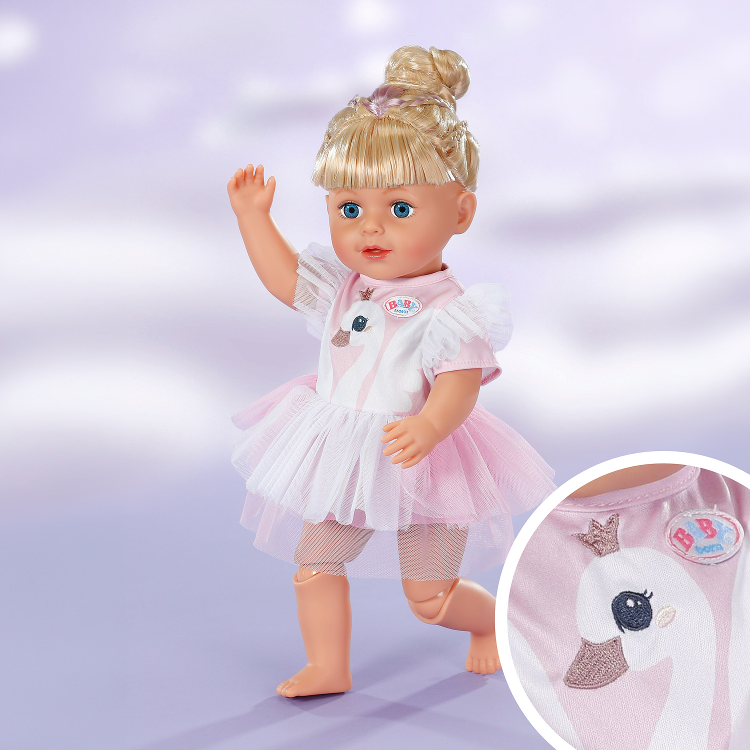 Одежда для куклы Baby Born – Платье с лебедем (43 см) (841099) фото