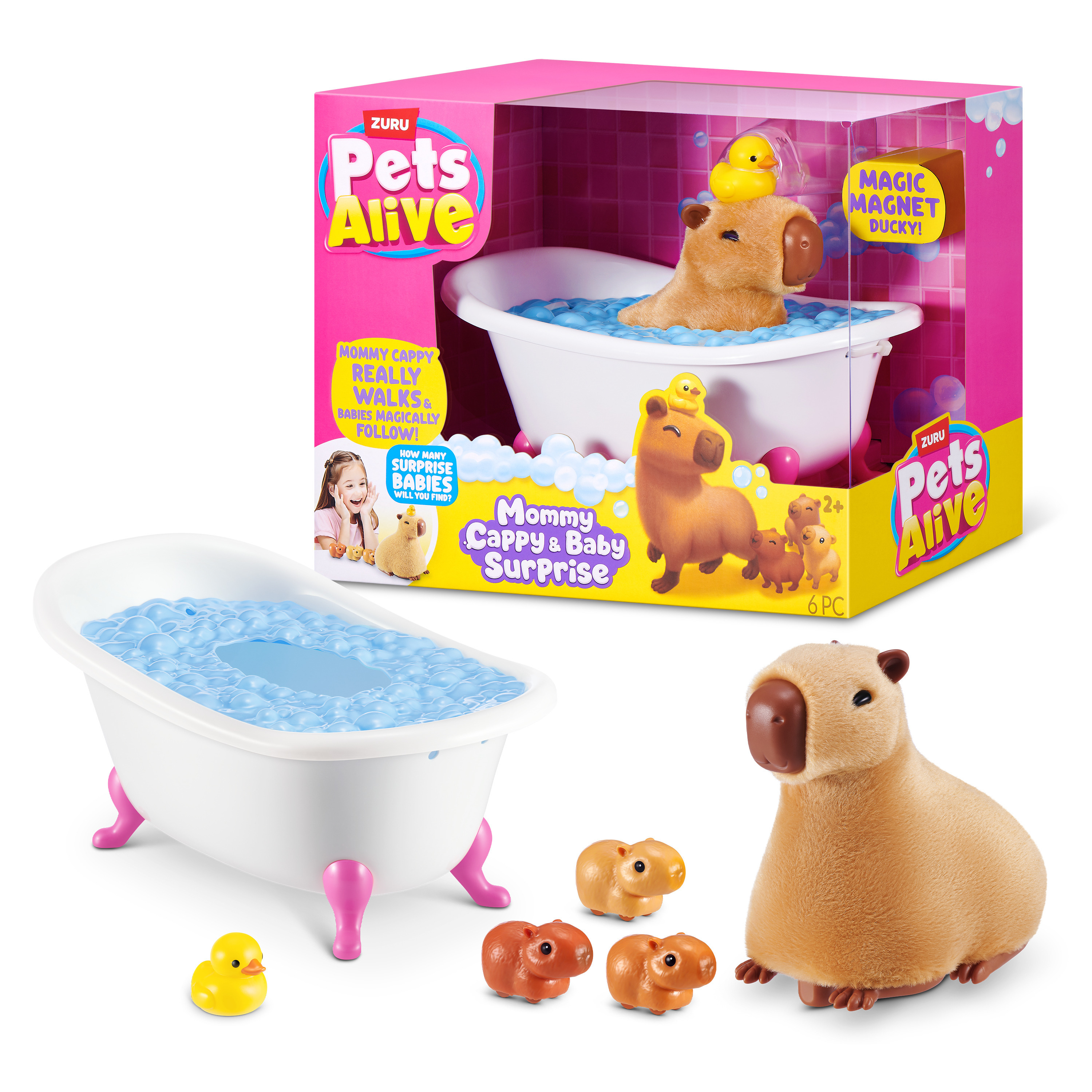 Інтерактивний ігровий набір Pets Alive – Мама капібара з сюрпризом (9574) фото2