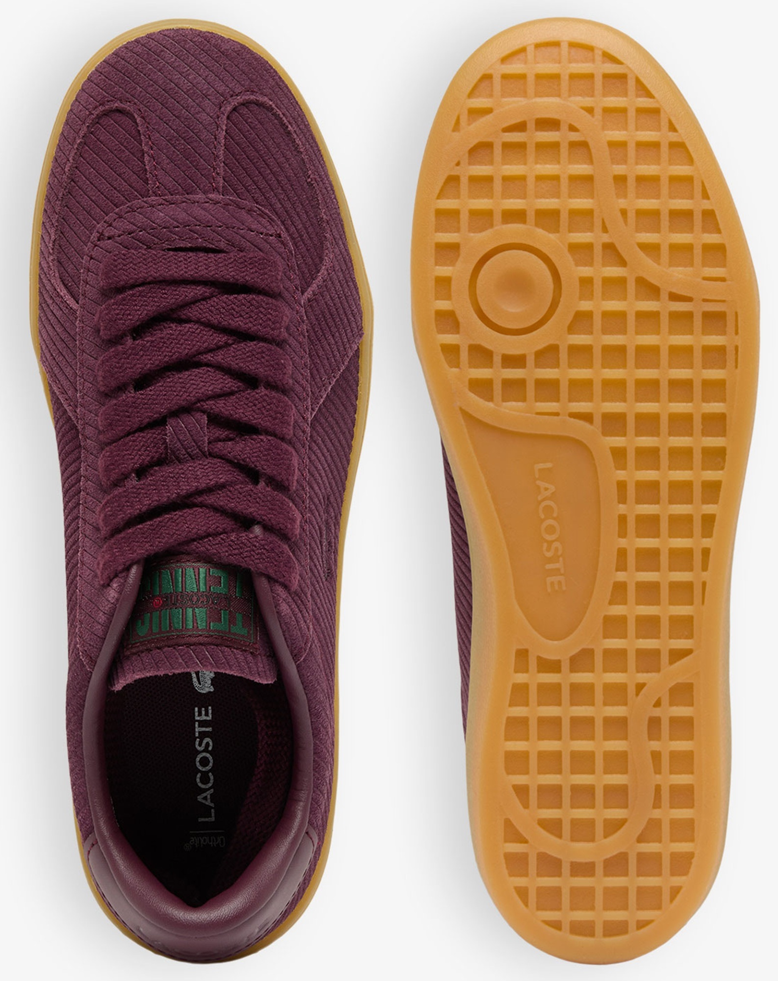 Кеды женские Lacoste Baseshot Pro Suede 752SFA0125AMD 40,5 (7 UK) бордовые фото6