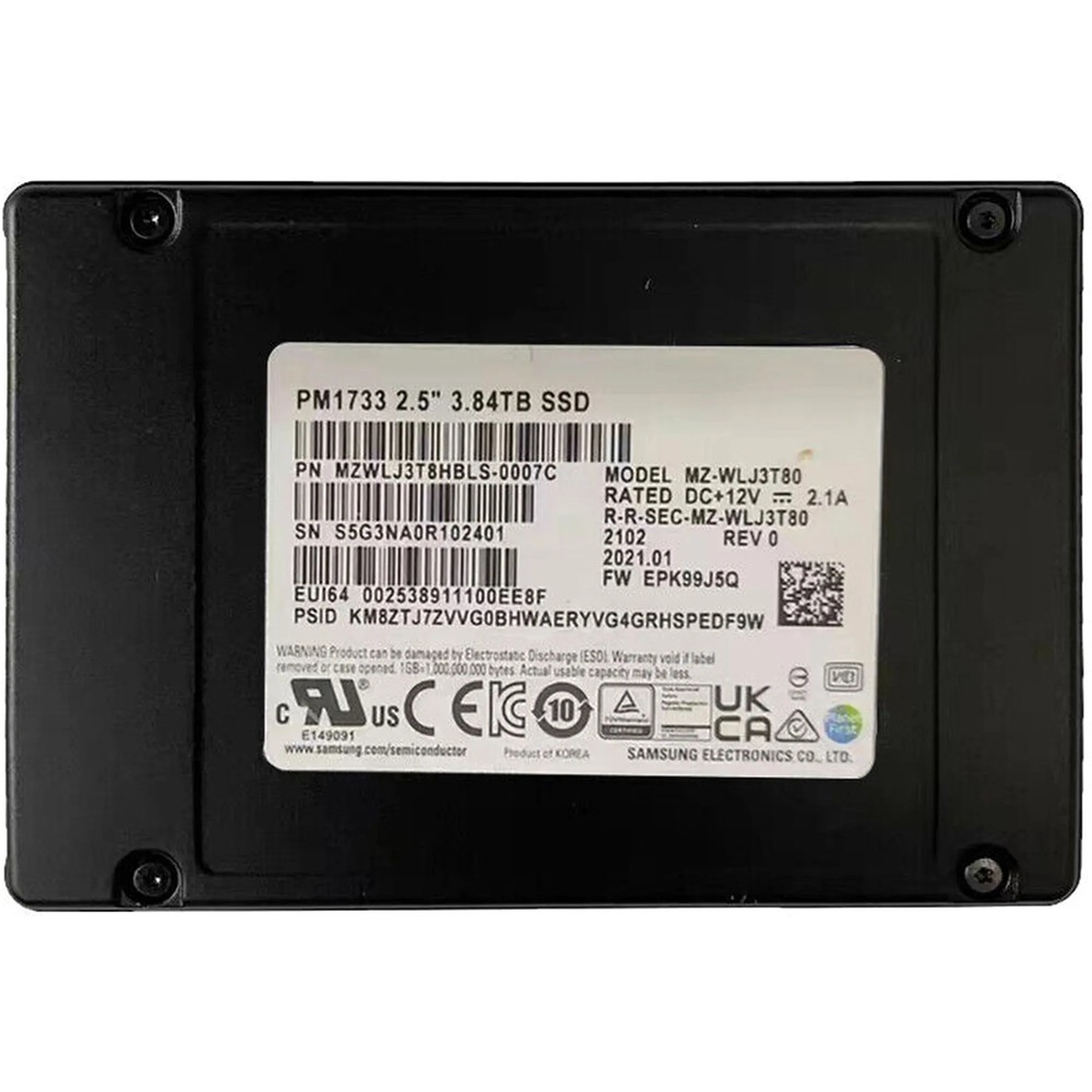 SSD накопитель Samsung PM1733 3.84TB PCIe 4.0 OEM (MZWLJ3T8HBLS-00007) фото