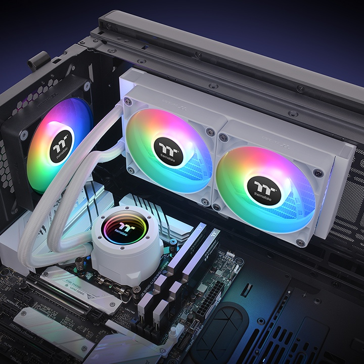 Система водного охлаждения Thermaltake TH240 V2 ARGB Sync Snow Edition (CL-W364-PL12SW-A) фото6