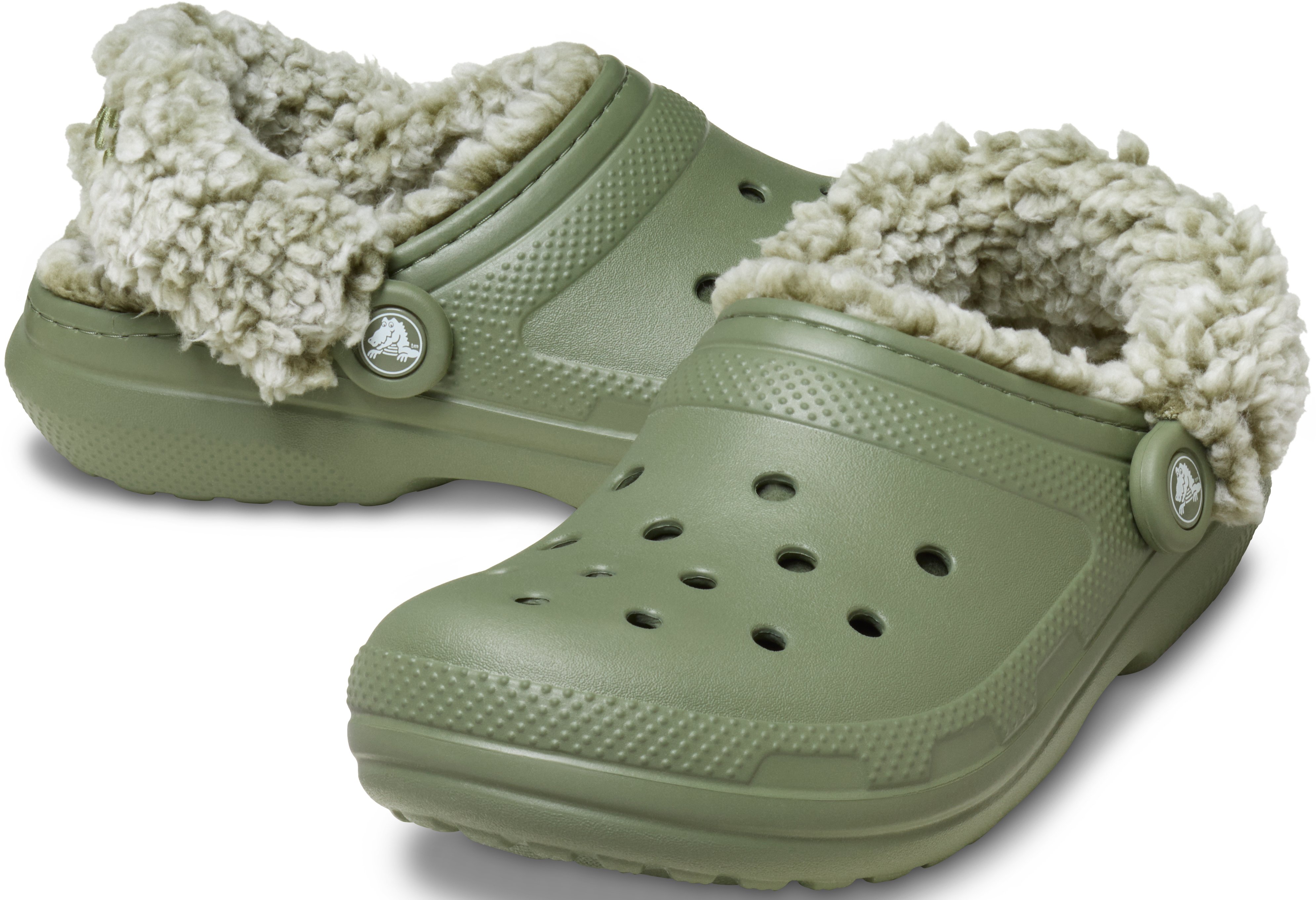 Кроксы утепленые Crocs Classic Lined Clog 211396-3BX 46-47 (M12 US) зеленые фото3