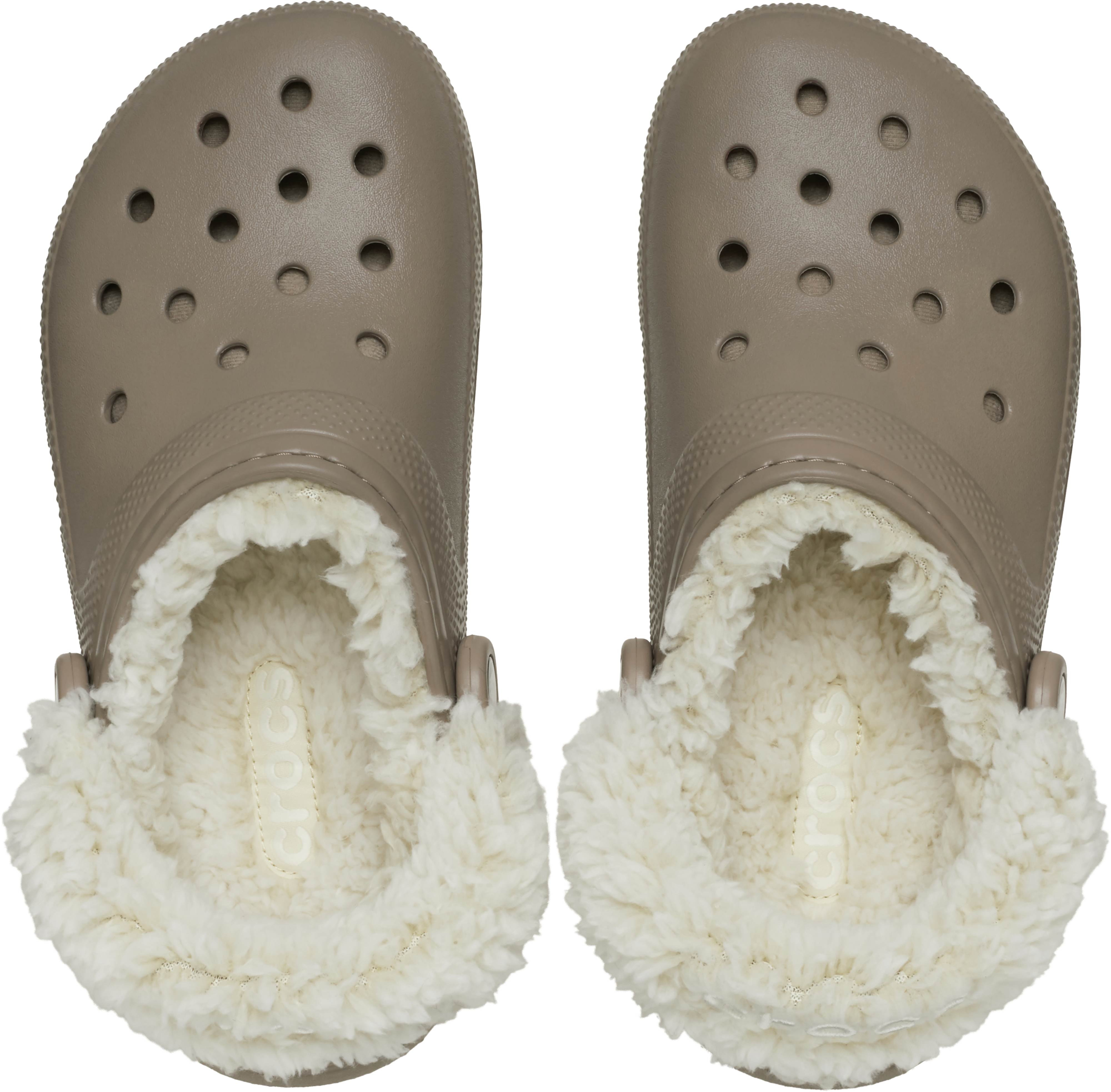 Крокси утеплені Унисекс Crocs Classic Lined Clog 211396-195 38-39 (M6W8 US) cіро-бежеві фото4
